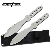 Perfect Point Big Stainless Steel Throwing Knives 2 Pack (K-PAK-312-L2)