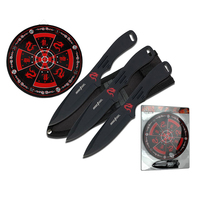 Perfect Point Dragon Black Throwers & Target Set (K-PP-075-3BK)