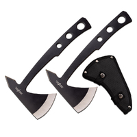 Perfect Point Black Stainless Steel Throwing Axes 241mm 2pcs (K-PP-107B-2)