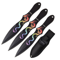 Perfect Point Dragon Throwers 3pcs w/ Sheath 203mm (K-PP-116S-3DR)