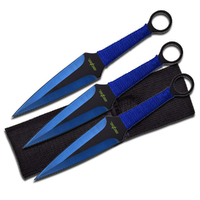 Perfect Point Blue Dagger Throwing Knife Set 228mm (K-PP-869-3BL)