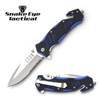 Snake Eye Ball Bearing Rescue Pocket Knife Blue (K-SE-1197BL)