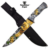 Snake Eye Skull & Dragon Knife incl Nylon Sheath 330mm (K-SE-1865-1)