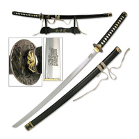 Powa Beam Black & Gold Stainless Steel Samurai Katana 978mm (K-SW-320H)