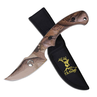 Elk Ridge Green Camo Skinner Knife w/ Sheath 203mm (K-TA-28GC)