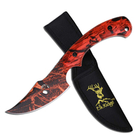 Elk Ridge Orange Camo Skinner Knife w/ Sheath 203mm (K-TA-28OC)