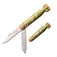 Tac-Force Warhawk Shark Handle 2 Blade Folding Knife (K-TF-1039DBGN)