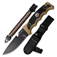 Tac-Force Fixed Blade Knife w/ Paracord Bracelet (K-TF-FIX005TN)