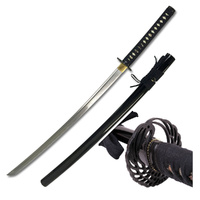 Ten Ryu Handmade Samurai Sword Cord Wrapped Handle Black 1066mm (K-TR-038)
