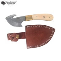 Wild Turkey Gut Hook Bone Handle Stainless Steel Knife (K-WT-2010WB)