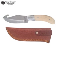 Wild Turkey Gut Hook Stainless Steel Skinner Knife 203mm (K-WT-4026BN)