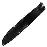 Powa Beam Riveted Leather Knife Sheath 20cm Black (K200)
