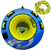 KD Sports KD Halo Inflatable Water Ski Tube + 1P Inflatable Water Ski Tube Rope 54"