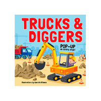 Lake Press Trucks & Diggers Pop-Up on Every Page Childrens Book (LAK213383)