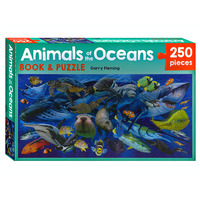 Animals of the Oceans Book & Puzzle 250 Pieces (LAK216650)