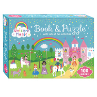 Unicorn Magic Book & Puzzle 100 Pieces (LAK219552)