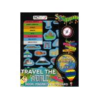 Lake Press Factivity Travel the World Book Magnets & Board (LAK222484)