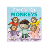 Lake Press Five Cheeky Monkeys Finger Puppet Childrens Book (LAK230595)
