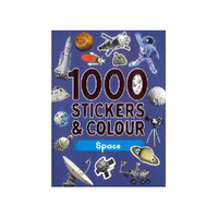 Lake Press Space 1000 Stickers & Colour Book for Kids (LAK231677)