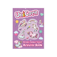 Lake Press Unicorn Metallic Bubble Sticker Activity Book (LAK233343)
