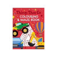 Lake Press Things That Go Colouring & Maze Book for Children (LAK235699)