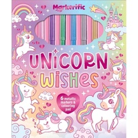 Lake Press Markerific Activity Folder Unicorn Wishes Colouring Pad