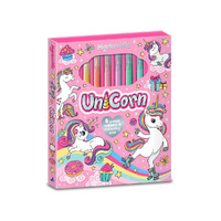 Lake Press Markerific Unicorn Pastel Markers & Colouring Pad (LAK240327)