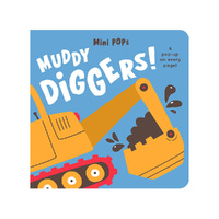 Lake Press Mini Pops Muddy Diggers Pop-up Board Book (LAK241829)