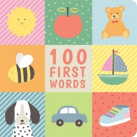 Lake Press 100 First Words Board Book for Toddlers Aged 0-4