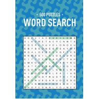 Lake Press 500 Puzzles Word Search Puzzle Book Aqua & Blue Geometric