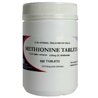 Mavlab Methionine Dogs Detoxification Amino Acid Supplement Tabs 500mg 500 Pack 