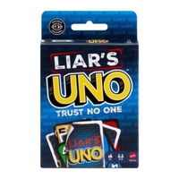 Mattel Games Liar's Uno Trust No One Card Game 2-6 Players Ages 7+