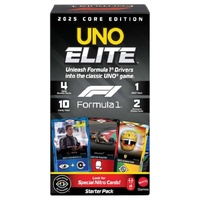 Uno Elite Formula 1 Racing 2025 Core Edition Starter Pack Card Game