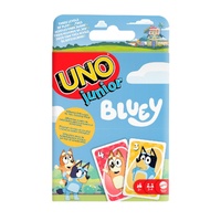 Uno Junior Bluey Fun Kid-Friendly Card Game 2-4 Players Ages 3+