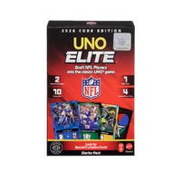 UNO Elite NFL 2026 Core Edition Starter Pack Card Game for Adults & Kids