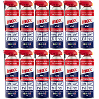 12 Pack Inox MX3 Multi-Purpose Lubricant Aerosol Spray 2-Way Nozzle 375g