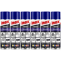 6 Pack Inox MX12 PTFE Supa Glide Extreme Pressure Dry Lubricant Aerosol 175g
