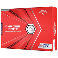 2020 Callaway Chrome Soft Triple Track White Golf Balls 12 Pack