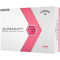 2023 Callaway Supersoft Pink Matte Golf Balls 1 Dozen