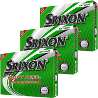 3 Dozen Brand New Srixon Soft Feel White Golf Balls
