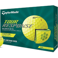 TaylorMade Tour Response Yellow Golf Balls 1 Dozen