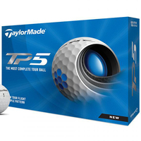 2021 TaylorMade TP5 White Golf Balls 1 Dozen