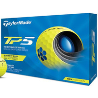 2021 TaylorMade TP5 Yellow Golf Balls 1 Dozen