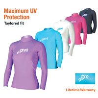 LAND & SEA LADIES LONG SLEEVE RASH VEST - MAXIMUM UPF50+ PROTECTION