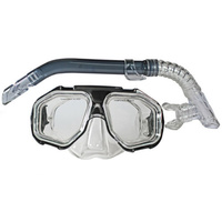 LAND & SEA DUNK ISLAND SILITEX MASK & SNORKEL SET - FEATURES SUPERB VISION