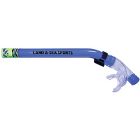 LAND & SEA SKIN DIVER PURGE SOFT TUBE SNORKEL - MULTIPLE COLOURS AVAILABLE