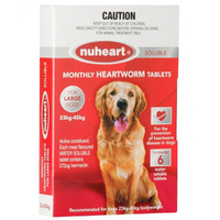 Nuheart Large Dogs Easydose Soluble Heartworm Tablets 