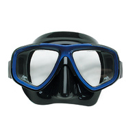 LAND & SEA ARISTOCRAT TWIN LENS BLACK SILICONE MASK- QUALITY SILICONE RUBBER