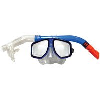 LAND & SEA ATOLL SILITEX MASK & SNORKEL SET - FEATURES LARGE BORE PURGE