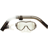 LAND & SEA ARISTOCRAT CLEAR SINGLE LENS MASK & SNORKEL SET - SUPERB FIT